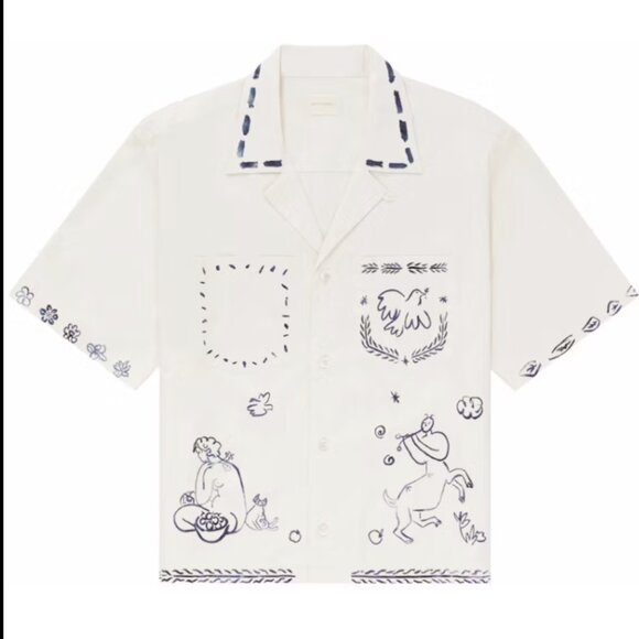 Limited Edition Aime Leon Dore Lesvos Cropped Camp Shirt - Picture 2 of 9